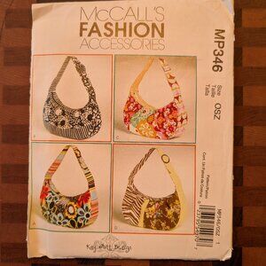McCall's 346 - Uncut - Fashion Accessories - Kay Whitt Design - Purse Clutch